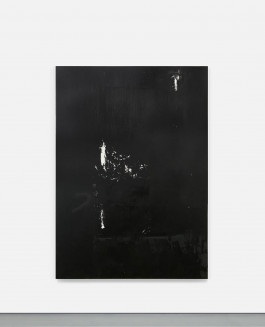 Minimalist black painting painted by the minimalist artist Esther Miquel based in Barcelona, Spain.