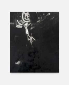 Minimalist black painting. Part of the show Silent Noise a minimalist art show in Palma de Mallorca at Fran Reus.