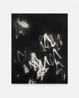 Minimalist black painting. Part of the show Silent Noise a minimalistic art show in Palma de Mallorca at Fran Reus.