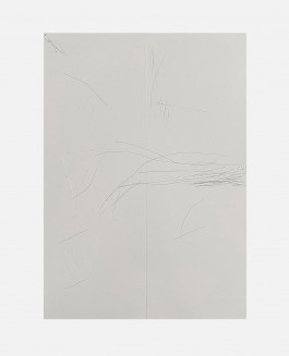 Minimalist white painting painted by the minimalist artist Esther Miquel based in Barcelona, Spain.