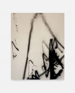 Minimalist black painting painted by the minimalist artist Esther Miquel based in Barcelona, Spain.