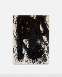 Minimalist black painting painted by the minimalist artist Esther Miquel based in Barcelona, Spain.